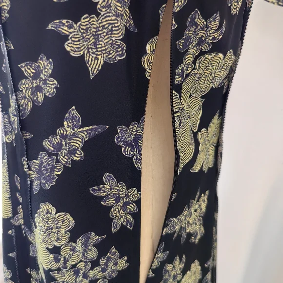Ulla Johnson Evette Dress Blue Floral Printed Short Sleeve Dress